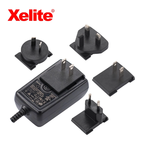 Interchangeable AC DC Power Adapter