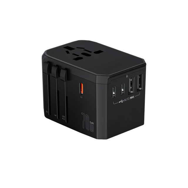 70W 2A+3C Multifunctional Travel Adapter