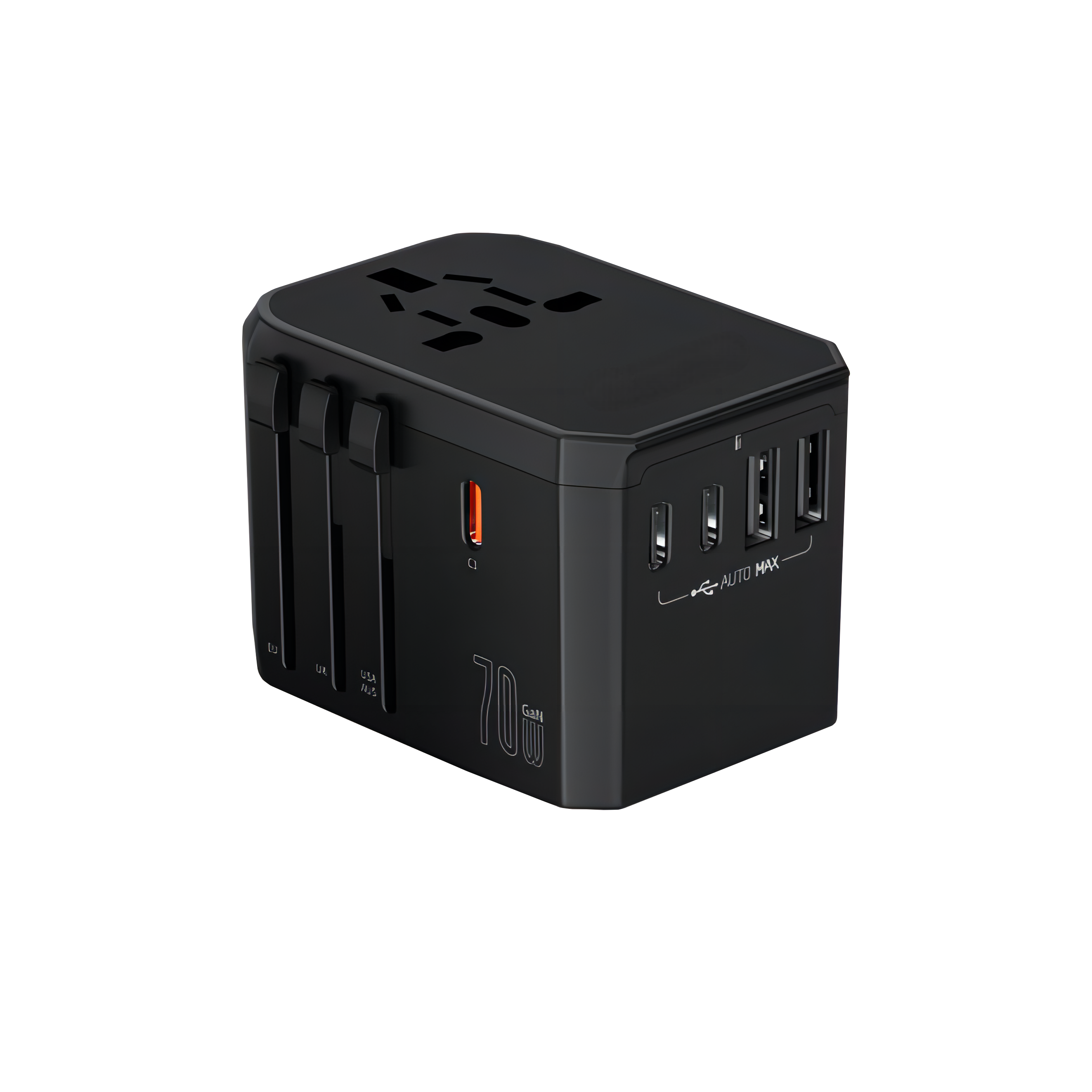 70W 2A+3C Multifunctional Travel Adapter