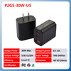 P3GS30US Series 30W US 1 USB-A and 2 Type-C PD Power Charger