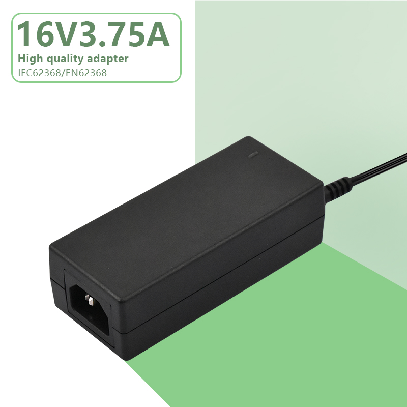 60W C14 16V 3.75A Desktop ITE&AV AC-DC Power Supply 