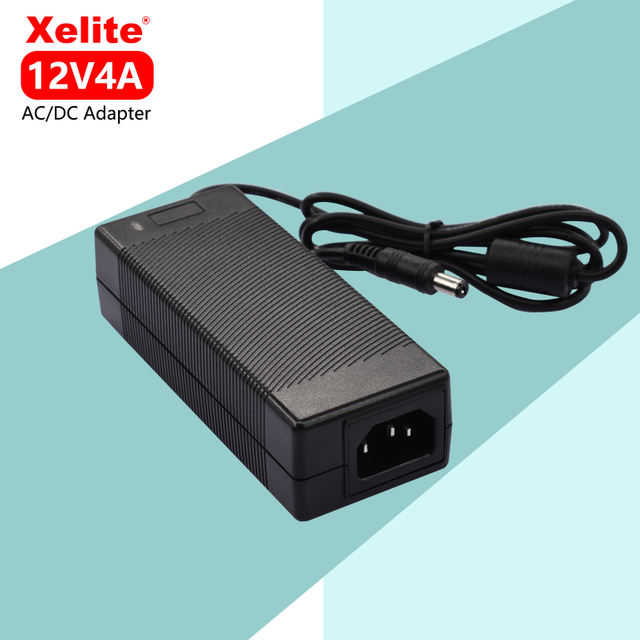 P1DC48ZQ 48W C14 12V 4A Desktop ITE&AV AC-DC Power Adapter Supply 